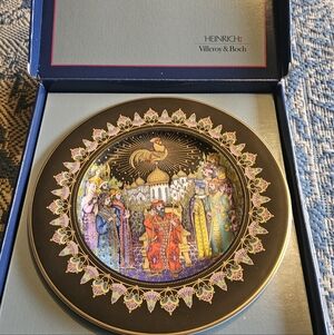 Heinrich Villeroy & Boch Wall Plate Der Golden Rooster An Tsar Dadon Gero Trauth